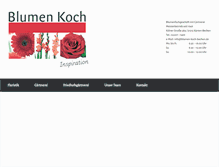 Tablet Screenshot of blumen-koch-bechen.de